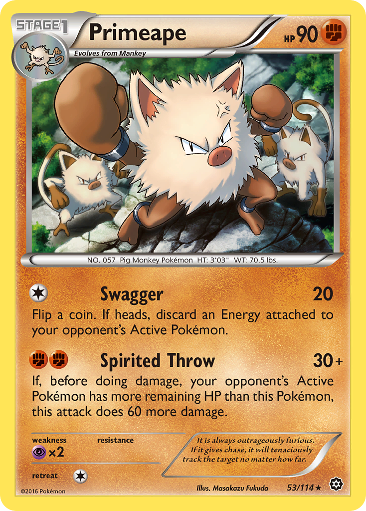 Primeape (53/114) [XY: Steam Siege] | Enigma On Main