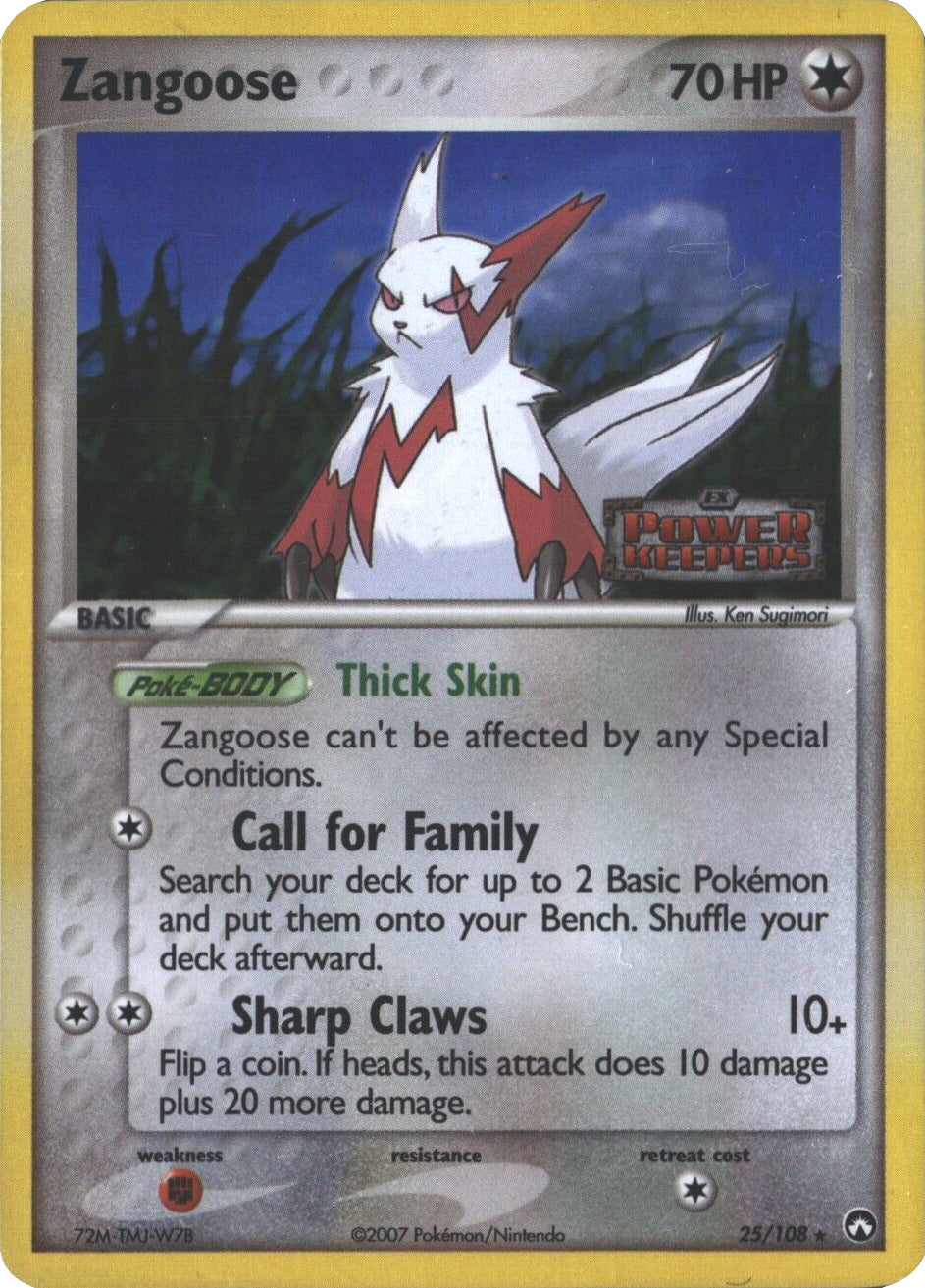 Zangoose (25/108) (Stamped) [EX: Power Keepers] | Enigma On Main