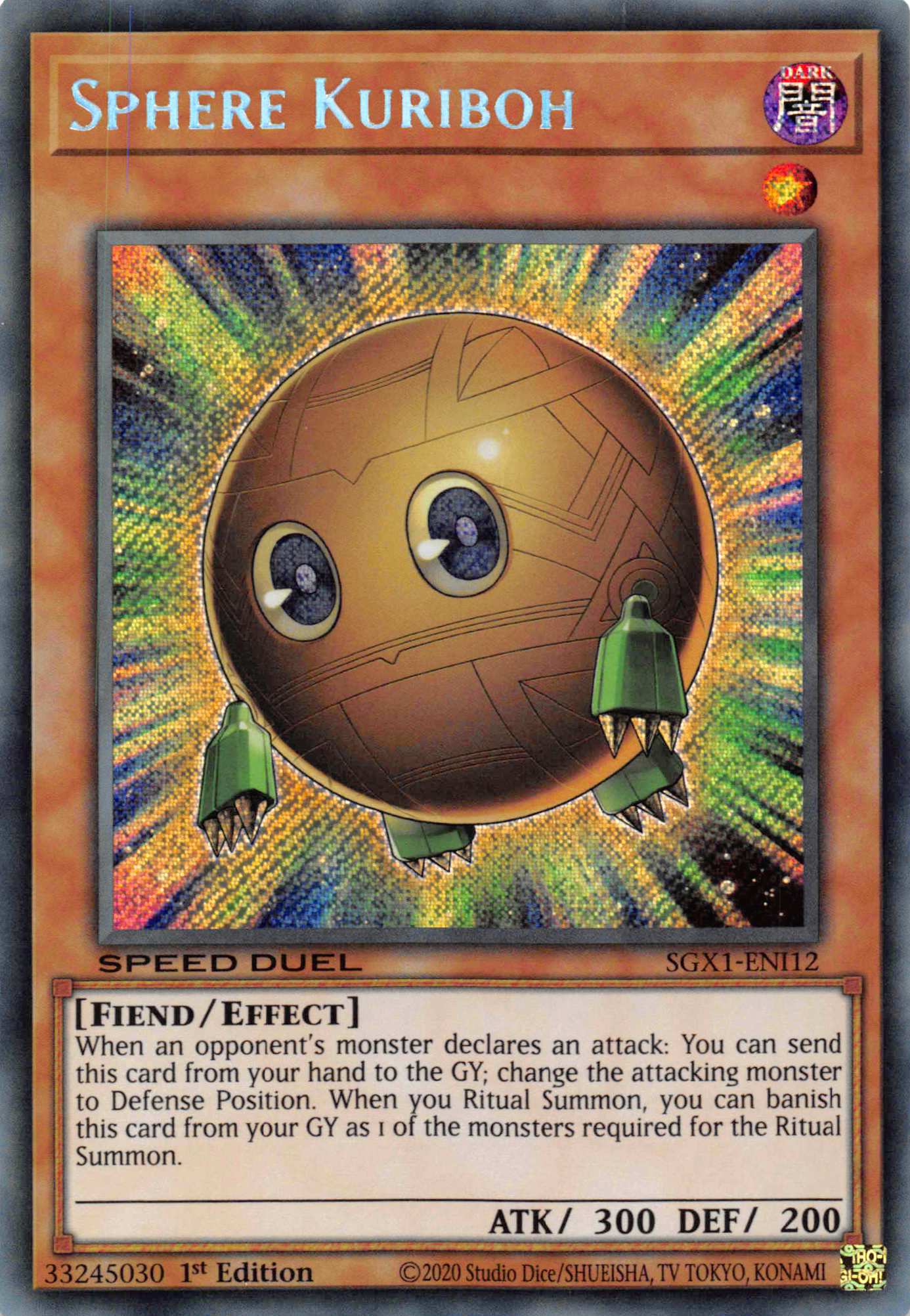 Sphere Kuriboh [SGX1-ENI12] Secret Rare | Enigma On Main