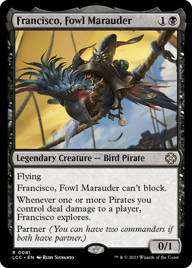 Francisco, Fowl Marauder [The Lost Caverns of Ixalan Commander] | Enigma On Main