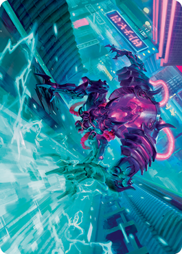 Surgehacker Mech Art Card [Kamigawa: Neon Dynasty Art Series] | Enigma On Main