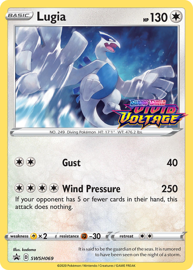 Lugia (SWSH069) (Prerelease Promo) [Sword & Shield: Black Star Promos] | Enigma On Main