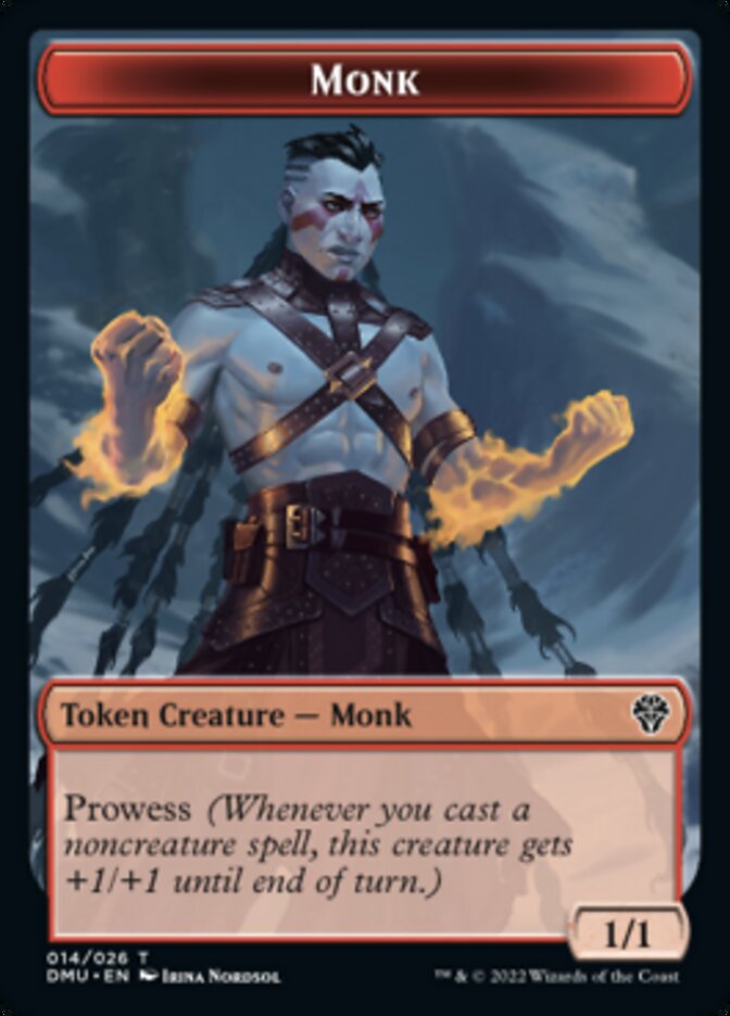 Monk Token [Dominaria United Tokens] | Enigma On Main