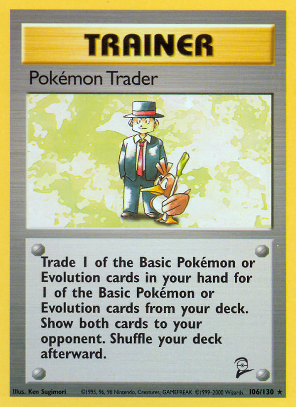 Pokemon Trader (106/130) [Base Set 2] | Enigma On Main