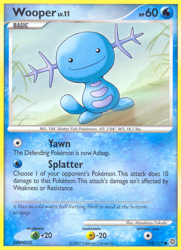 Wooper (118/132) [Diamond & Pearl: Secret Wonders] | Enigma On Main