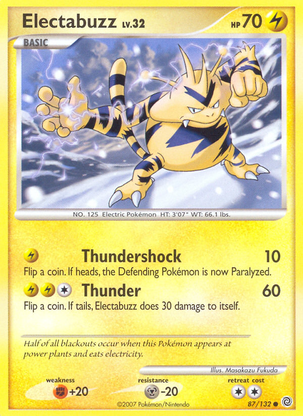 Electabuzz (87/132) [Diamond & Pearl: Secret Wonders] | Enigma On Main