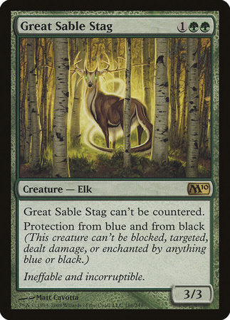 Great Sable Stag [Magic 2010] | Enigma On Main