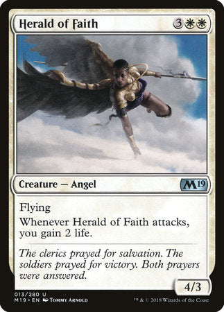 Herald of Faith [Core Set 2019] | Enigma On Main