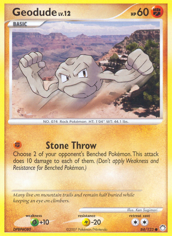 Geodude (84/123) [Diamond & Pearl: Mysterious Treasures] | Enigma On Main