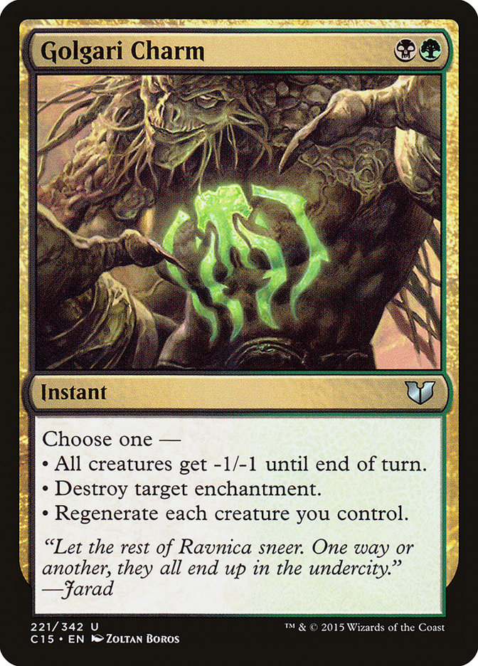 Golgari Charm [Commander 2015] | Enigma On Main