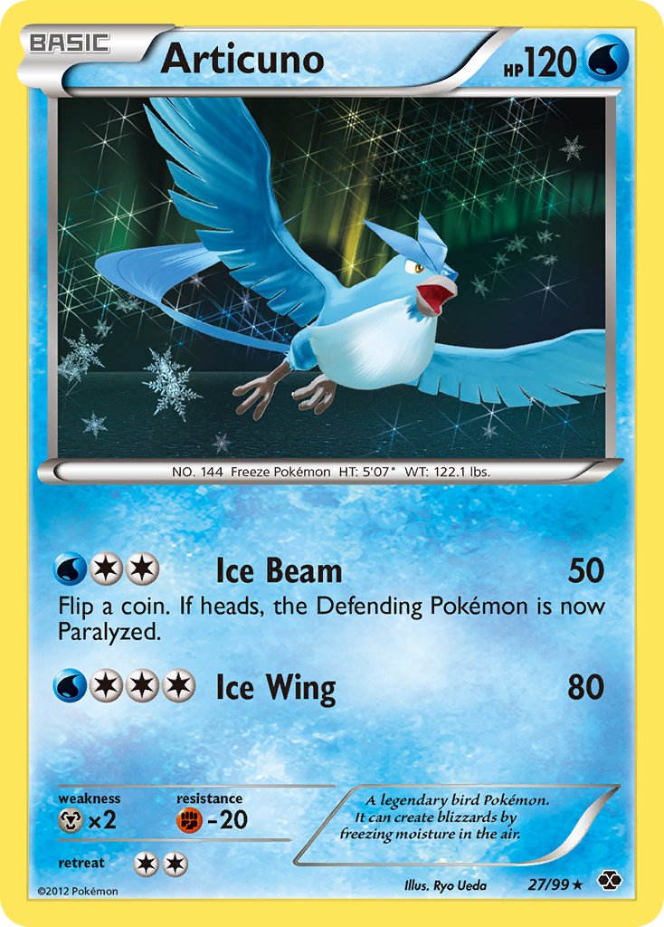 Articuno (27/99) (Blister Exclusive) [Black & White: Next Destinies] | Enigma On Main