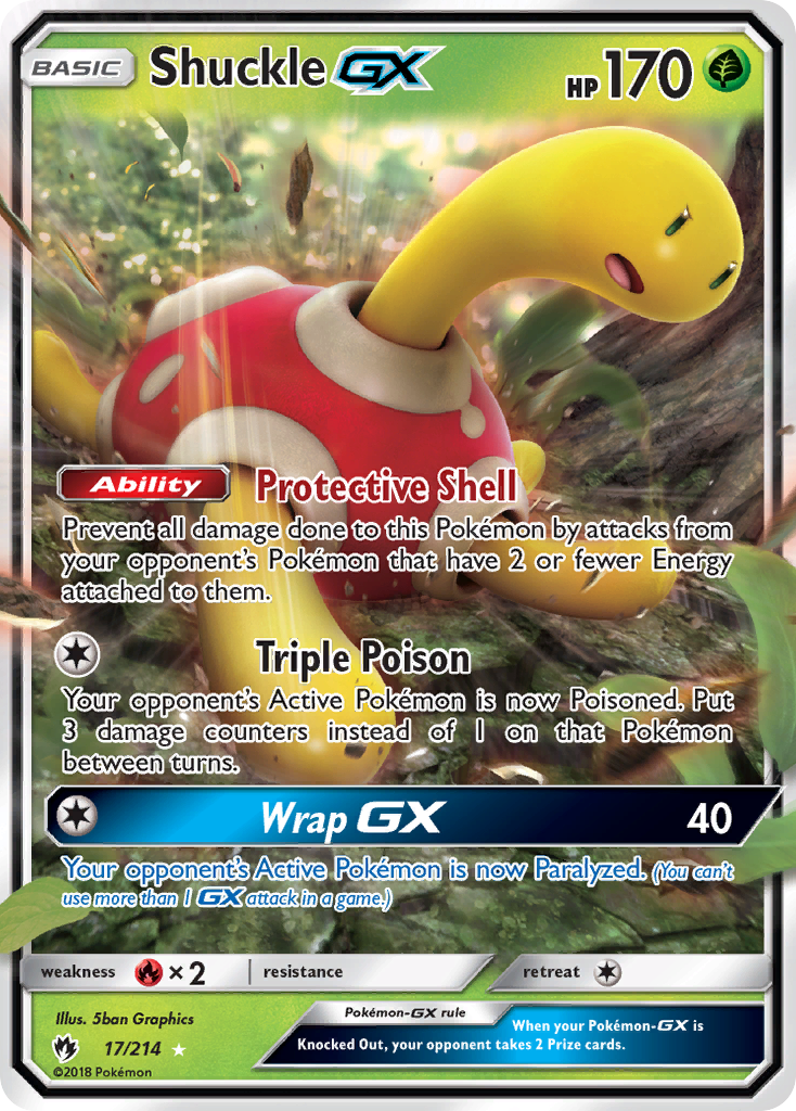 Shuckle GX (17/214) [Sun & Moon: Lost Thunder] | Enigma On Main