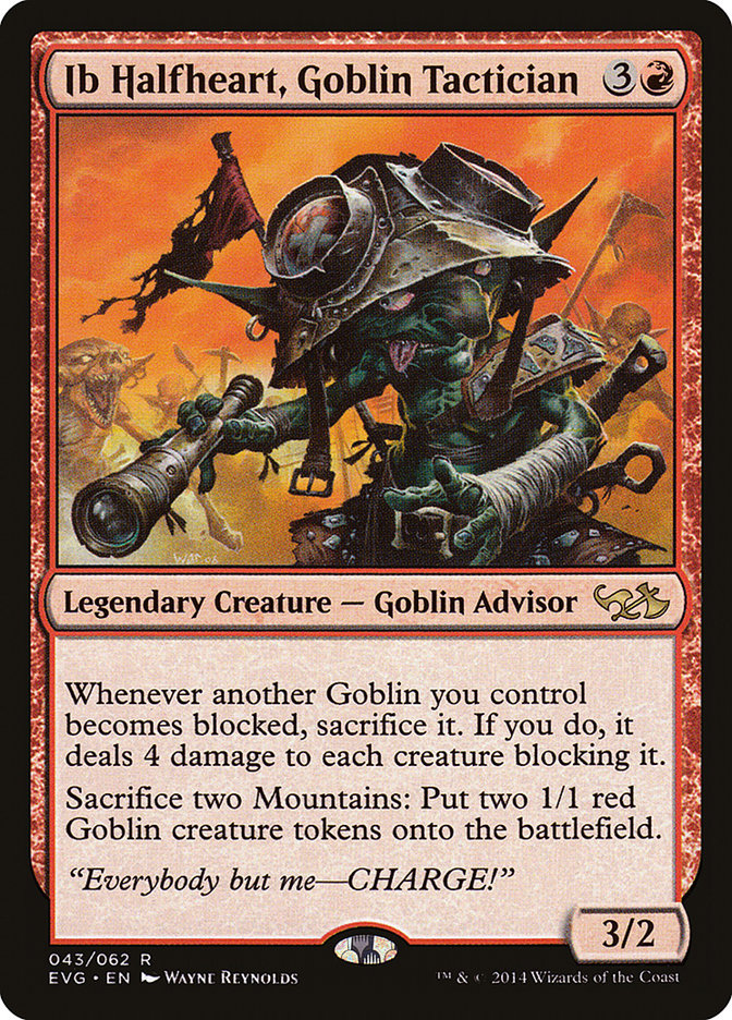 Ib Halfheart, Goblin Tactician (Elves vs. Goblins) [Duel Decks Anthology] | Enigma On Main