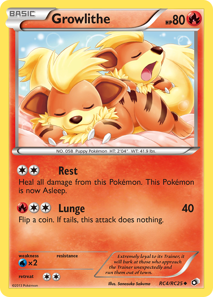 Growlithe (RC4/RC25) [Black & White: Legendary Treasures] | Enigma On Main