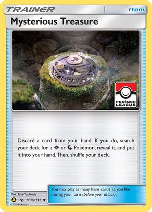 Mysterious Treasure (113a/131) (League Promo) [Sun & Moon: Forbidden Light] | Enigma On Main