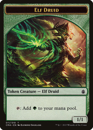 Elf Druid Token (011) [Commander Anthology Tokens] | Enigma On Main