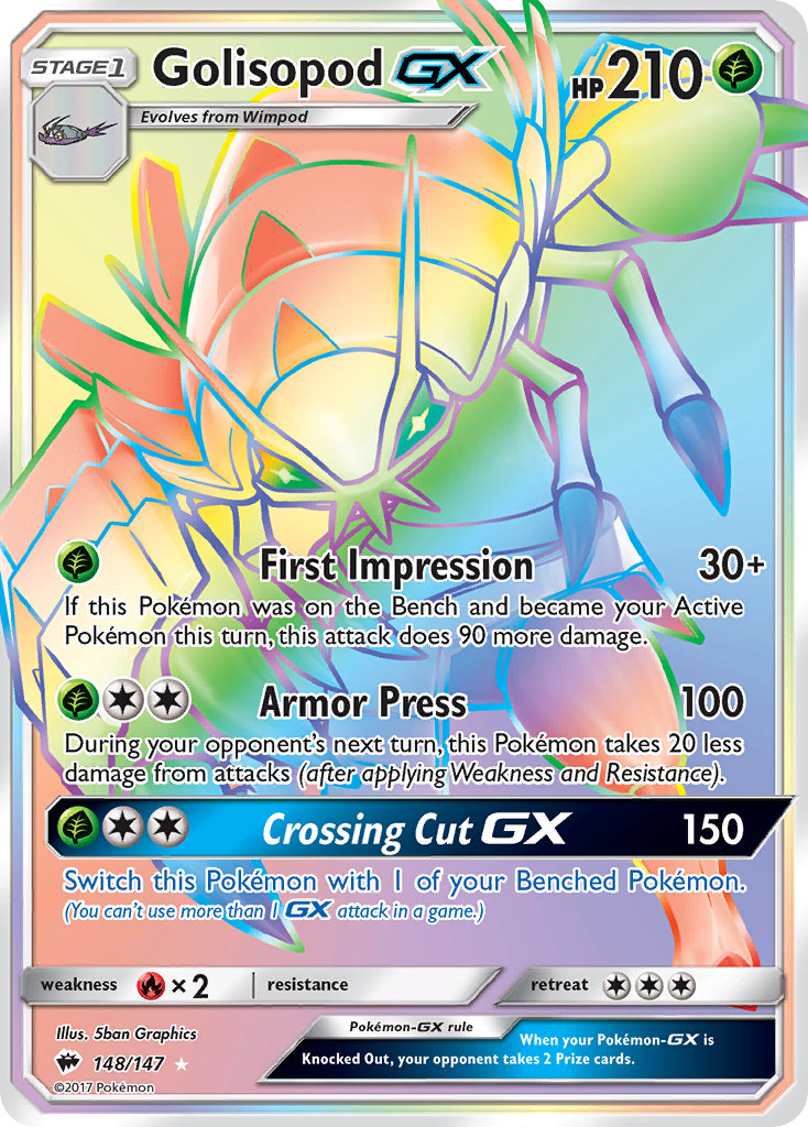 Golisopod GX (148/147) [Sun & Moon: Burning Shadows] | Enigma On Main