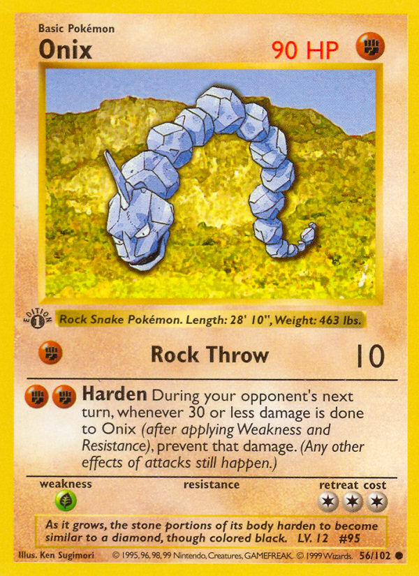 Onix (56/102) (Shadowless) [Base Set 1st Edition] | Enigma On Main