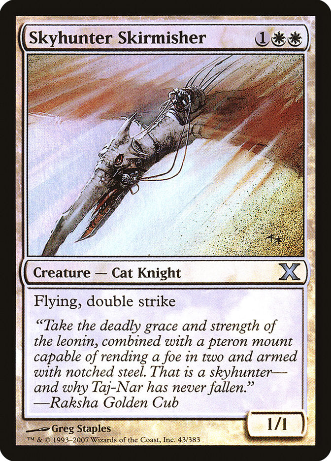 Skyhunter Skirmisher (Premium Foil) [Tenth Edition] | Enigma On Main