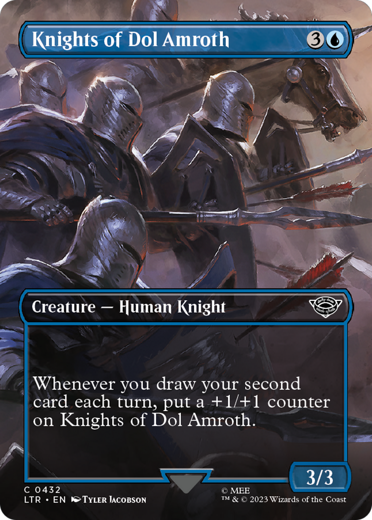 Knights of Dol Amroth (Borderless Alternate Art) [The Lord of the Rings: Tales of Middle-Earth] | Enigma On Main