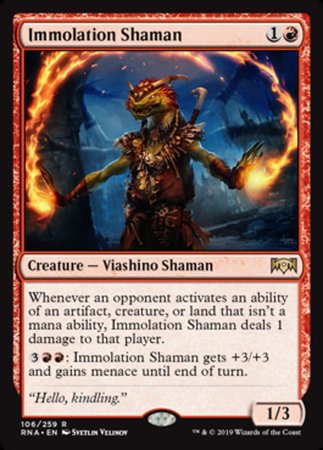 Immolation Shaman [Ravnica Allegiance] | Enigma On Main