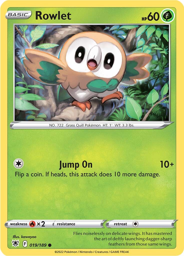 Rowlet (019/189) [Sword & Shield: Astral Radiance] | Enigma On Main