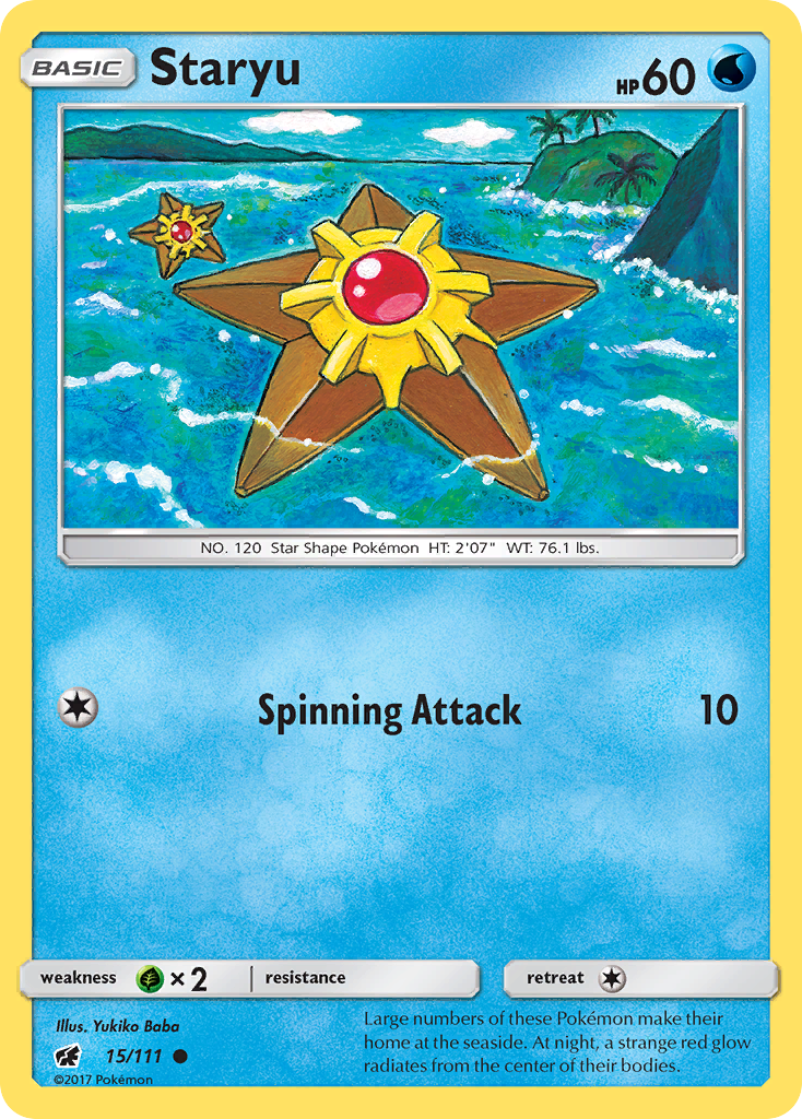 Staryu (15/111) [Sun & Moon: Crimson Invasion] | Enigma On Main