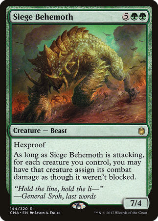 Siege Behemoth [Commander Anthology] | Enigma On Main