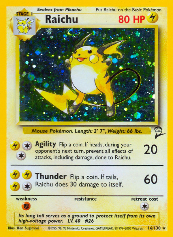 Raichu (16/130) [Base Set 2] | Enigma On Main