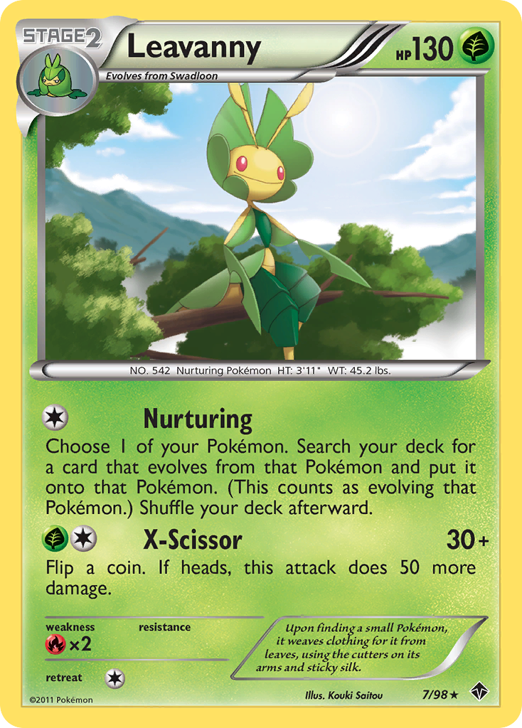 Leavanny (7/98) [Black & White: Emerging Powers] | Enigma On Main
