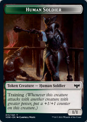 Insect // Human Soldier Double-sided Token [Innistrad: Crimson Vow Tokens] | Enigma On Main