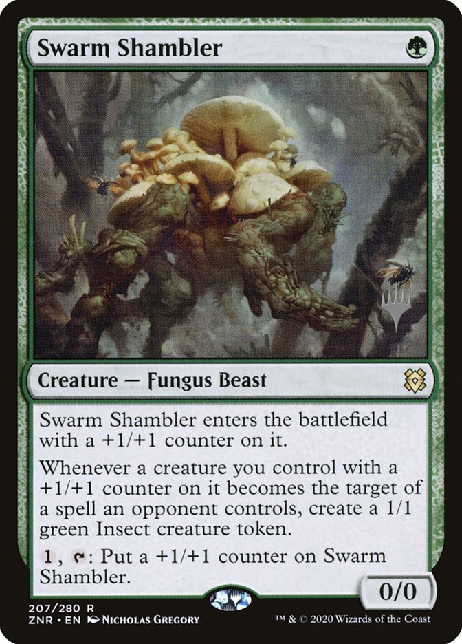 Swarm Shambler (Promo Pack) [Zendikar Rising Promos] | Enigma On Main