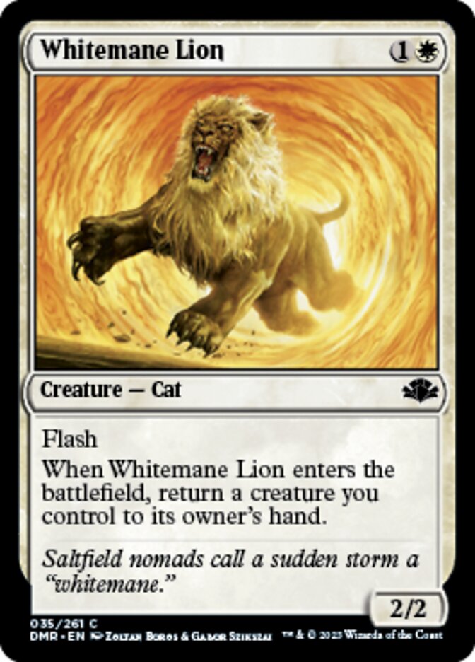 Whitemane Lion [Dominaria Remastered] | Enigma On Main