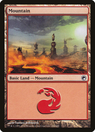 Mountain (244) [Scars of Mirrodin] | Enigma On Main