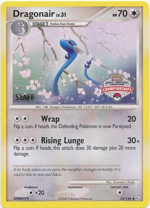 Dragonair (52/146) (State Province Territory Championship Staff) [Diamond & Pearl: Legends Awakened] | Enigma On Main