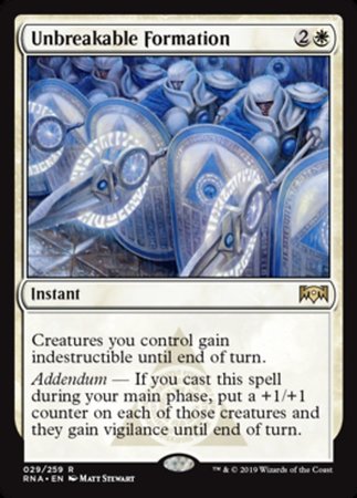 Unbreakable Formation [Ravnica Allegiance] | Enigma On Main