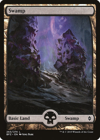 Swamp (263) - Full Art [Battle for Zendikar] | Enigma On Main