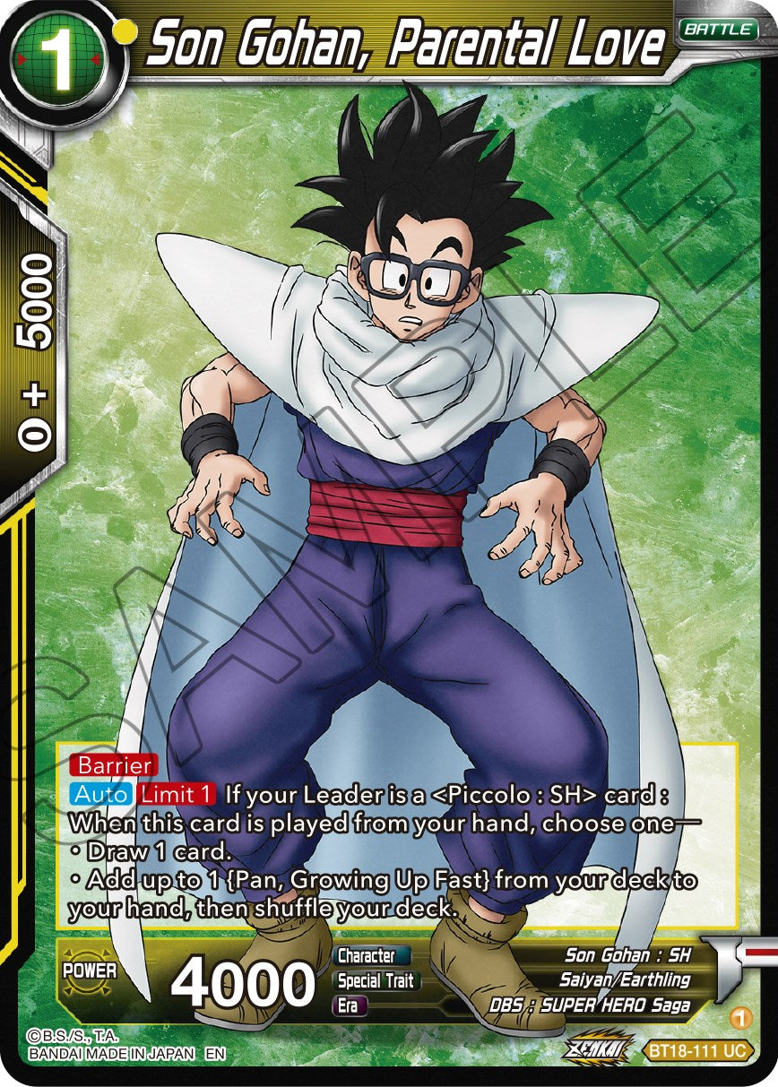 Son Gohan, Parental Love (BT18-111) [Dawn of the Z-Legends] | Enigma On Main