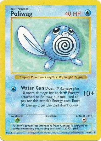 Poliwag (59/102) [Base Set Shadowless Unlimited] | Enigma On Main