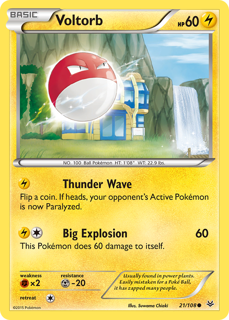 Voltorb (21/108) [XY: Roaring Skies] | Enigma On Main