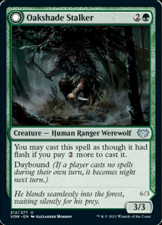 Oakshade Stalker // Moonlit Ambusher [Innistrad: Crimson Vow] | Enigma On Main