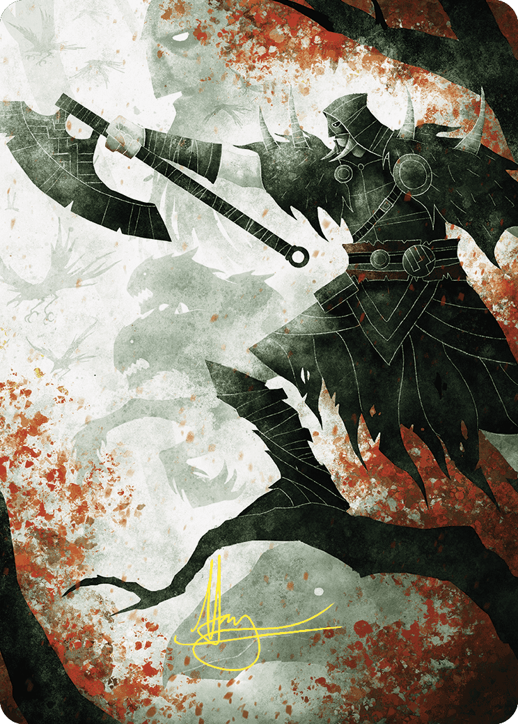 Garruk's Uprising Art Card (Gold-Stamped Signature) [Wilds of Eldraine Art Series] | Enigma On Main