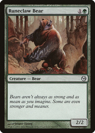 Runeclaw Bear [Duels of the Planeswalkers] | Enigma On Main