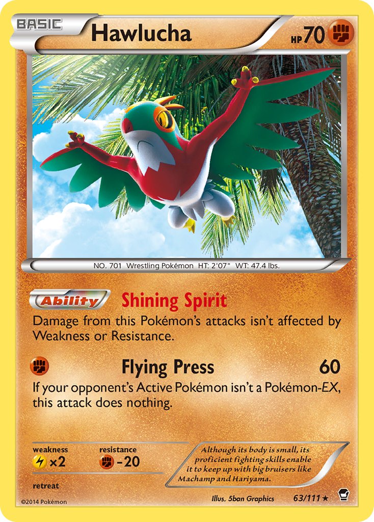 Hawlucha (63/111) (Cosmos Holo) (Blister Exclusive) [XY: Furious Fists] | Enigma On Main