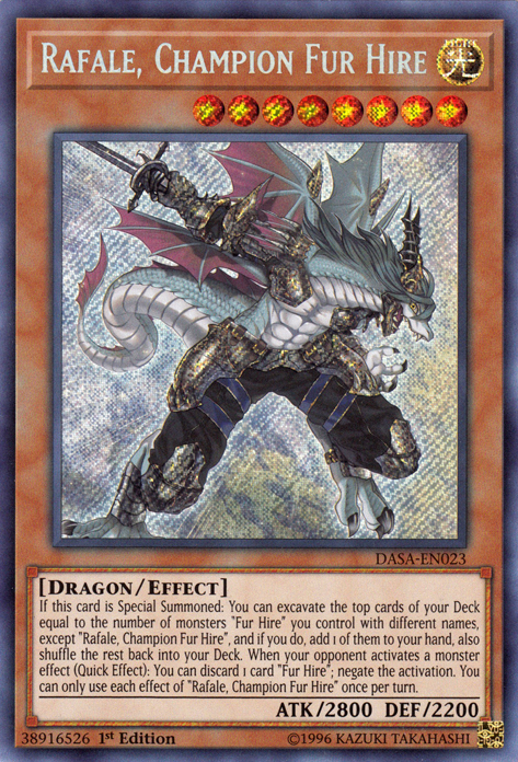 Rafale, Champion Fur Hire [DASA-EN023] Secret Rare | Enigma On Main