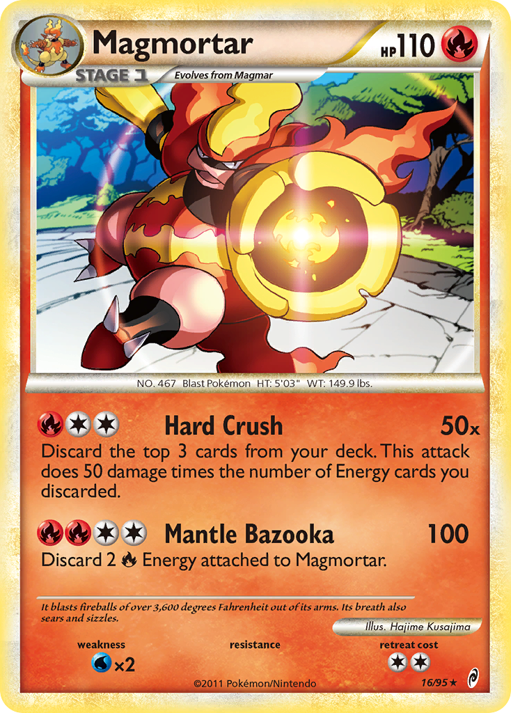 Magmortar (16/95) [HeartGold & SoulSilver: Call of Legends] | Enigma On Main