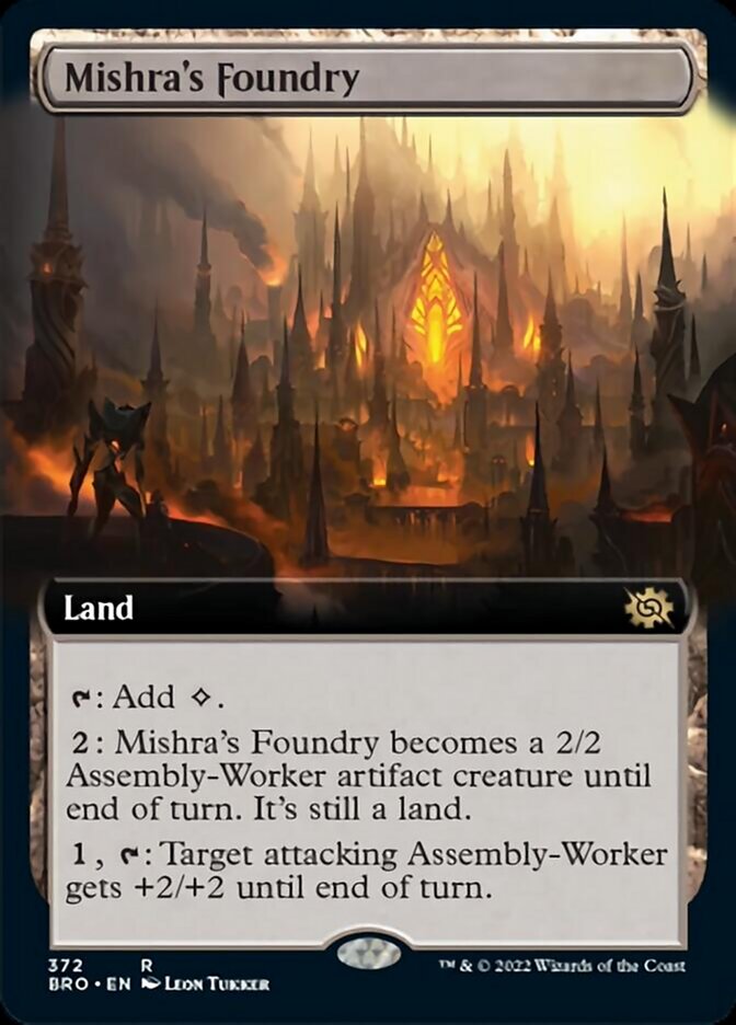 Mishra's Foundry (Extended Art) [The Brothers' War] | Enigma On Main