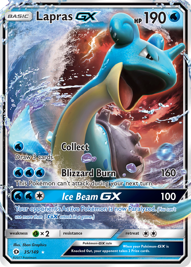 Lapras GX (35/149) [Sun & Moon: Base Set] | Enigma On Main