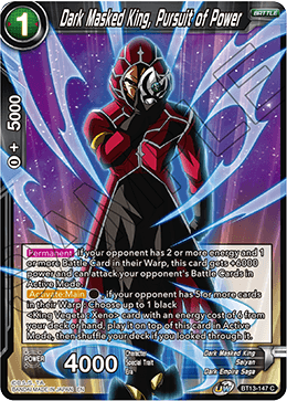 Dark Masked King, Pursuit of Power (Common) [BT13-147] | Enigma On Main