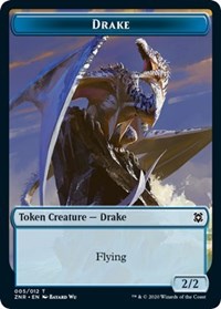 Drake // Plant Double-sided Token [Zendikar Rising Tokens] | Enigma On Main